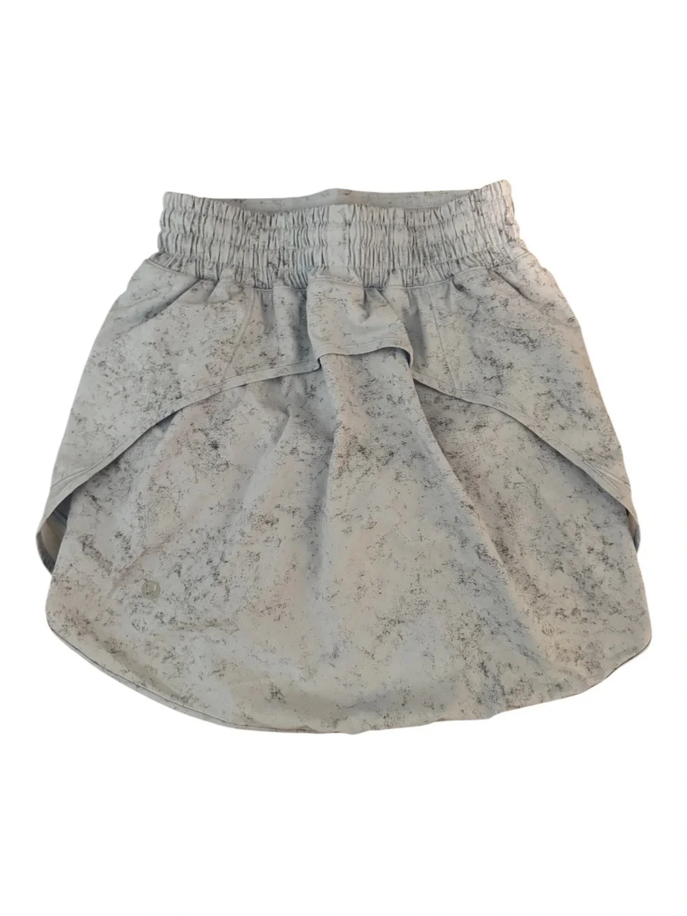 Lululemon Hotty Hot High-Rise Gravel Dust Pastel Blue Multi Skort Size 0 EUC